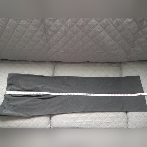Anne Klein Dress Trouser High Rise Stretch Grey Size 14 - Picture 6 of 10